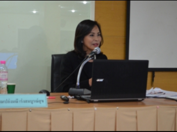 บรรยากาศการสอบป้องกันวิทยานิพนธ์
ของนางเปล่งมณี เร่งสมบูรณ์สุข