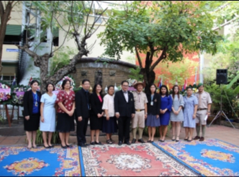 คณบดีบัณฑิตวิทยาลัยเข้าร่วมพิธีวางพวงมาลาและถวายราชสดุดี
วันมหาธีรราชเจ้าฯ