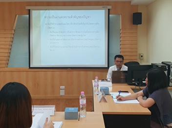 บรรยากาศการสอบป้องกันวิทยานิพนธ์
ของนักศึกษาหลักสูตรวิทยาศาสตรมหาบัณฑิต
สาขาวิชาการแพทย์แผนไทยประยุกต์