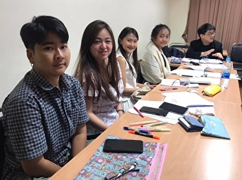 นักศึกษานวัตกรรมการสื่อสารภาครัฐและภาคเอกชนเข้าร่วมฟังการนำเสนอโครงร่างดุษฎีนิพนธ์ระดับปริญญาเอก