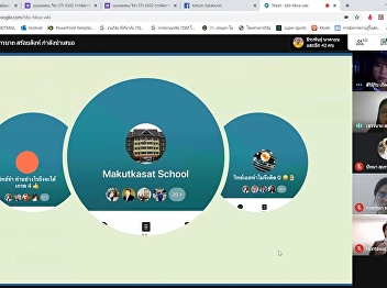 Online teaching class of Assoc. Prof.
Dr. Nantiya Noichan in Innovation
Management and Information Technology
for Management