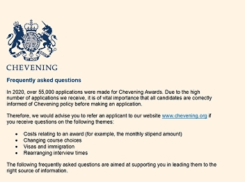 Public Relations 2022-23 Chevening
Fellowship at the British Library