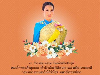 birthday Her Royal Highness Prince
Patcharakitiyapha Narendira Thepwadee
Krom Luang Ratchasarinee Siripatchara