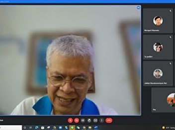 Online teaching atmosphere on January
16, 2022
