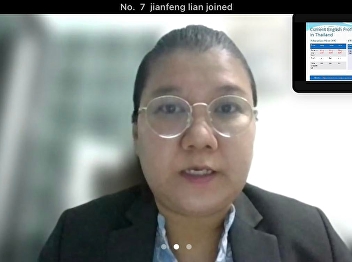 Thesis defense test for Ms. Sunata
Krutthong