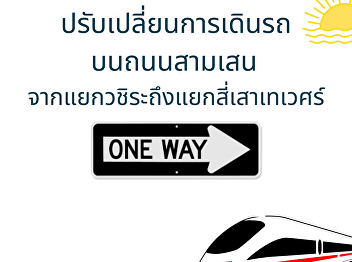 Modify the traffic on Samsen Road