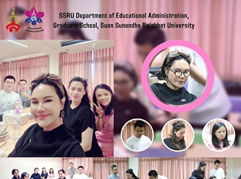 Chinese student, class 24, Master's
degree in Educational Administration
Meeting with an advisor; Asst. Prof. Dr.
Thada Sitthada