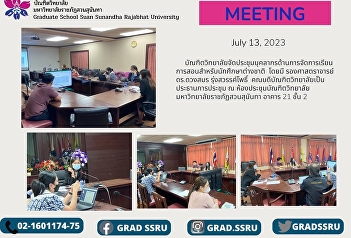 Meeting of teaching and learning staff
for international students