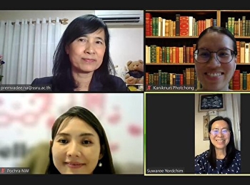 วันแรกของนักศึกษาสาขาภาษาศาสตร์เข้ารับการอบรมคอร์สภาษาที่
3