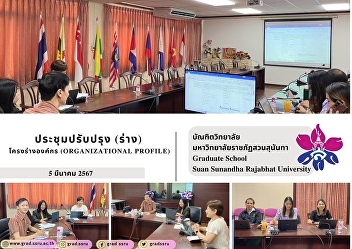 Meeting to improve (draft) organization
outline
