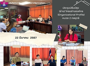 Meeting to improve (draft) organization
outline (Organizational Profile)