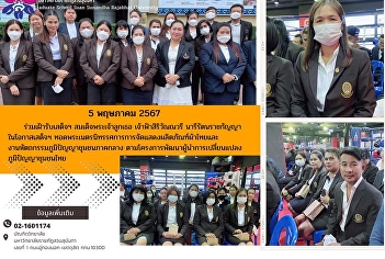Attending the Royal Visit of Her Royal
Highness Princess Sirivannavari
Nariratana Rajakanya for the Exhibition
of Thai Fabric Products and Central
Region Community Handicrafts under the
Thai Community Wisdom Leaders
Development Project