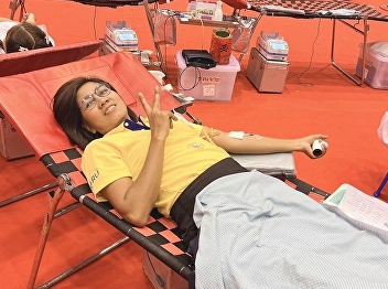Blood donation activity in the volunteer
project to do good deeds 