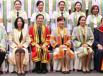 Picture of the rehearsal atmosphere for
the graduation ceremony (dress
rehearsal) of the Master's and Doctoral
degrees of the Graduate School