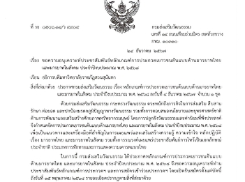 Criteria for the youth model competition
in Thai etiquette and social etiquette
Fiscal year 2025