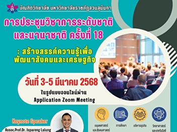18th National and International Academic
Conference: Creating Knowledge for
Social and Economic Development