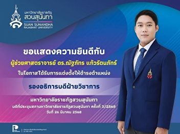 Congratulations to Assistant Professor
Dr. Natthapat Kaewrattanaphat.