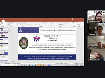 Online teaching for the 3rd semester of
2024 PhD students from China