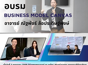 On July 2, 2025, Assistant Professor Dr.
Thongchai Surinwarangkun, Deputy Dean
for Administration, Graduate School,
participated in a workshop on the topic
of Business Model Canvas (Business
Plan), honored by Professor Nattaphat
Lopradhipong as a qualifie