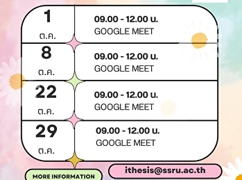 บัณฑิตวิทยาลัย
เปิดให้บริการให้คำปรึกษาเกี่ยวกับระบบ
iThesis