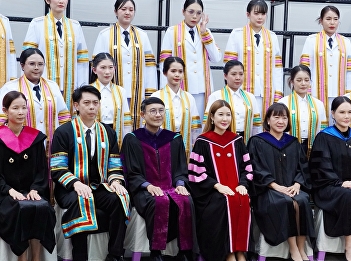 The Graduate School of Suan Sunandha
Rajabhat University participated in the
dress rehearsal for the 2025 Royal
Graduation Ceremony.