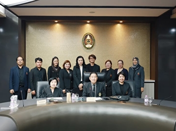 Dr. Pairoporn Saengchan, a lecturer in
the Doctor of Philosophy Program in
Development Administration at the
Graduate School, participated in a
meeting to present in-depth information
and participate in focus group
discussions with the Monitoring and Eval
