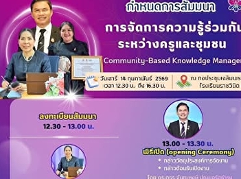 You are cordially invited to the
academic seminar “Collaborative
Knowledge Management between Teachers
and the Community.” Because education
doesn't stop in the classroom! We invite
teachers, educational personnel, and
interested individuals to join us i