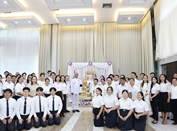 The Graduate School participated in a
ceremony to offer blessings and best
wishes to Her Majesty Queen Suthida on
the auspicious occasion of her 4th cycle
birthday anniversary.