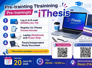 This Saturday, we have an appointment.
Please check your readiness before the
iThesis training. For those who
registered for the iThesis system
training:
