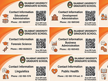 Want to continue your studies or have
any questions? Contact the Graduate
School of Suan Sunandha Rajabhat
University!