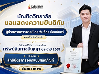 The Graduate School of Suan Sunandha
Rajabhat University extends its
congratulations