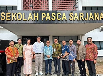 On 13 August 2026, Assistant Professor
Dr. Wanchak Noichan, Dean of the
Graduate School, Suan Sunandha Rajabhat
University (SSRU), together with his
delegation, visited Sekolah Pascasarjana
(Graduate School), Institut Pemerintahan
Dalam Negeri (IPDN), Ind
